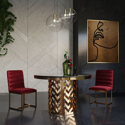 Kowal - Glam Black Marble Dining Table - image 5