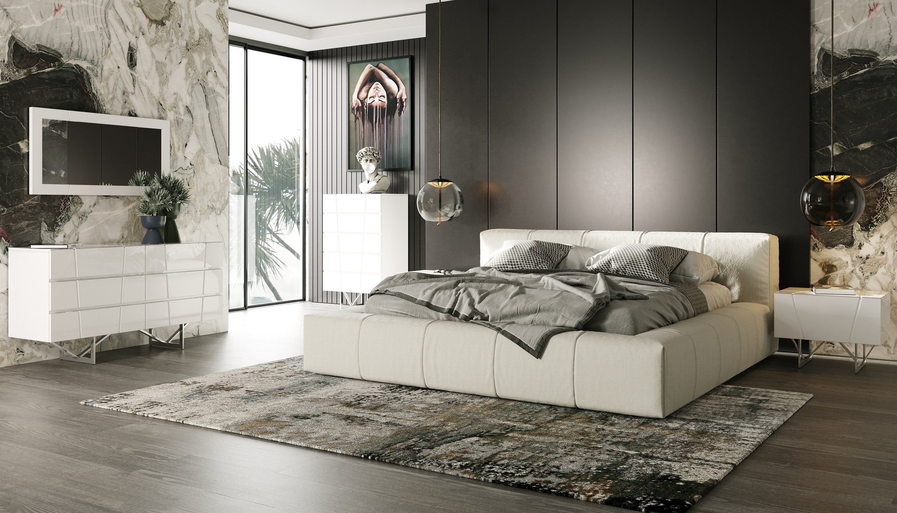 Chrysler Modern White Nightstand - image 5