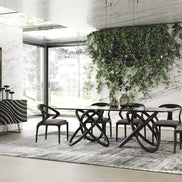 Finley Mid-Century Black & Gold Buffet