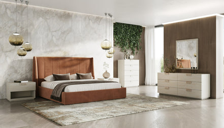 Lago - Modern Faux Travertine Mirror - image 5