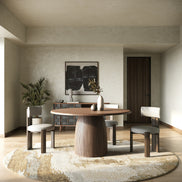 Sheridan - Mid-Century Modern Walnut Round Dining Table - image 4