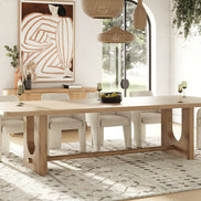 Walz - Modern Natural Oak Rectangular Dining Table - image 5