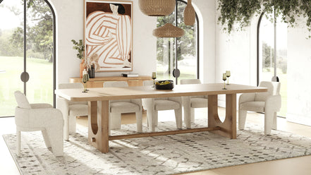 Walz - Modern Natural Oak Rectangular Dining Table - image 5