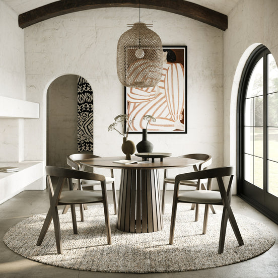 Weiss - Mid-Century Modern Wenge Round Dining Table - image 2