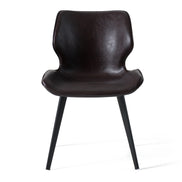 Moira - Modern Dark Brown Eco-Leather Dining Chair (Set of 2) - image 3