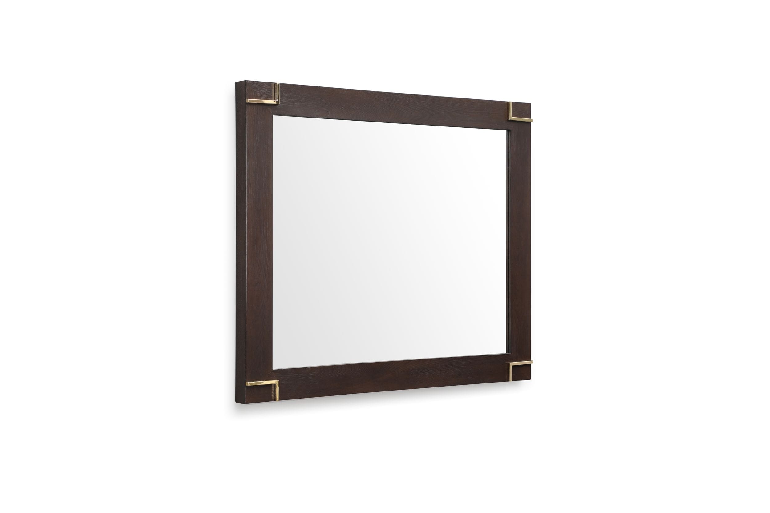 Moontide - Modern Smoked Ash & Gold Mirror - image 2