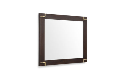 Moontide - Modern Smoked Ash & Gold Mirror - image 2