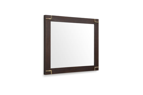 Moontide - Modern Smoked Ash & Gold Mirror - image 2