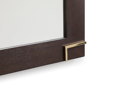 Moontide - Modern Smoked Ash & Gold Mirror - image 4