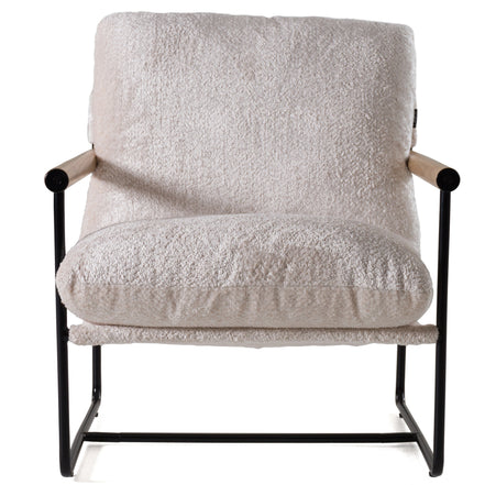 Moorcroft - Modern Beige Fabric Accent Chair