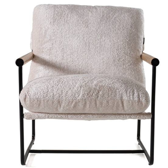 Moorcroft - Modern Beige Fabric Accent Chair