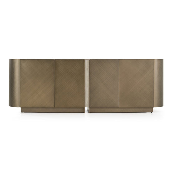 Moorgate - Modern Travertine Ceramic + Bronze Buffet