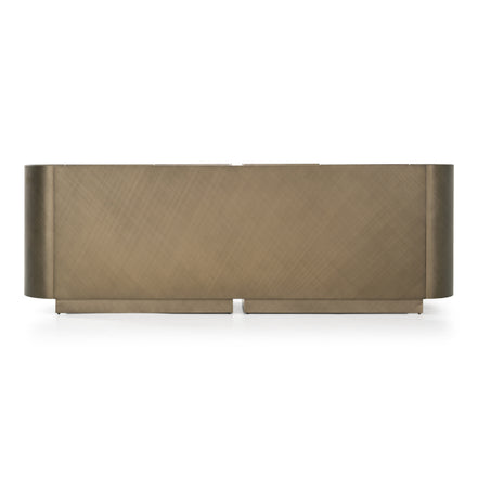 Moorgate - Modern Travertine Ceramic + Bronze Buffet - image 5