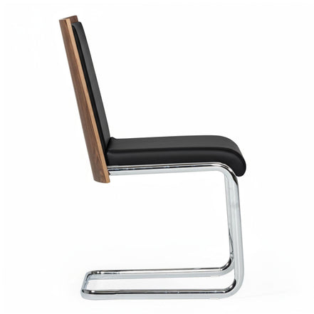 Morgan - Modern Black & Walnut Dining Chair (Set of 2) - image 2