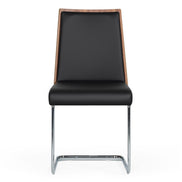 Morgan - Modern Black & Walnut Dining Chair (Set of 2)