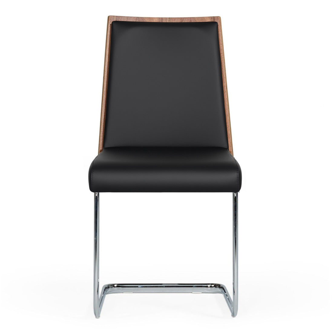 Morgan - Modern Black & Walnut Dining Chair (Set of 2)