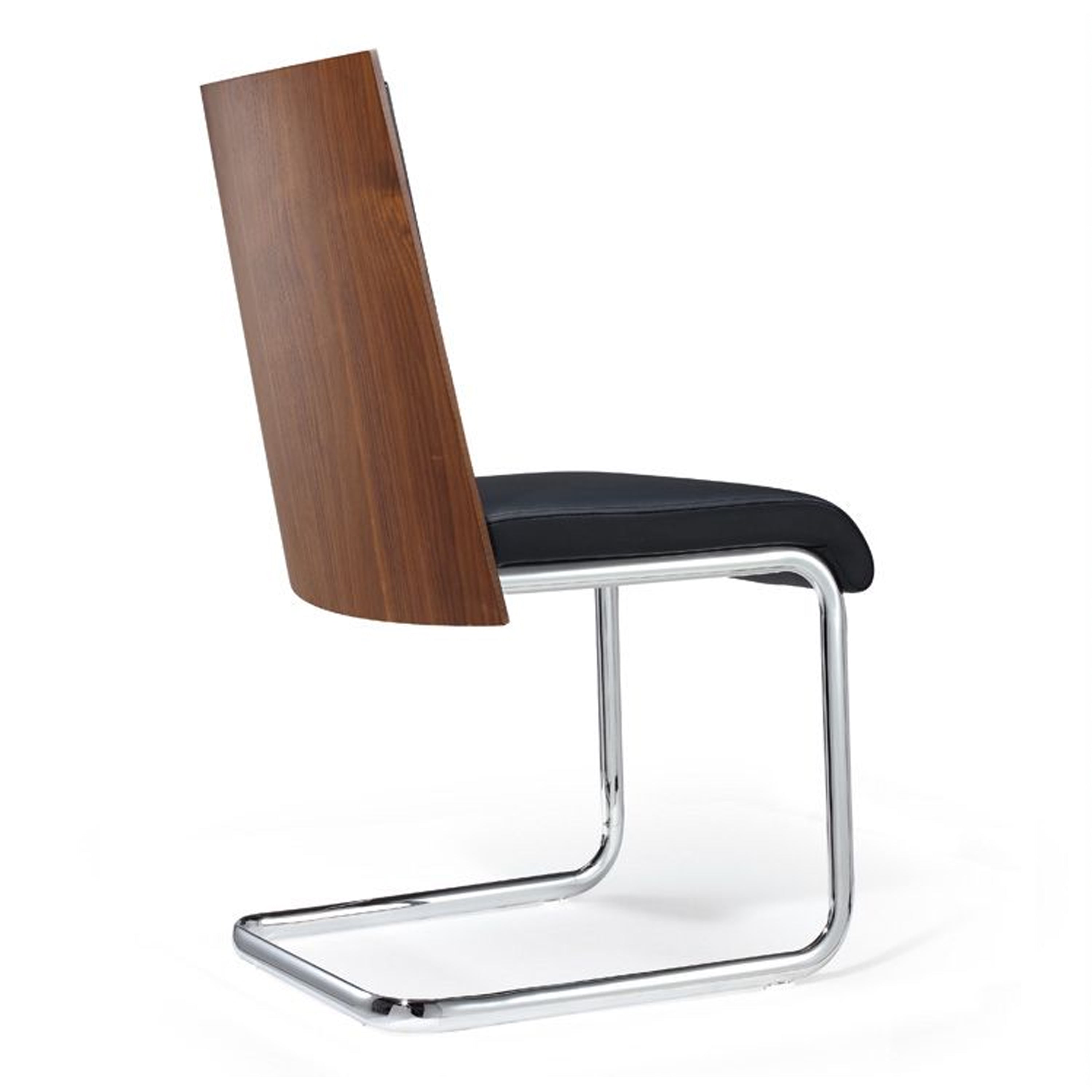 Morgan - Modern Black & Walnut Dining Chair (Set of 2) - image 3