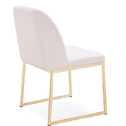 Muir - Modern White Sherpa Dining Chair (Set of 2)