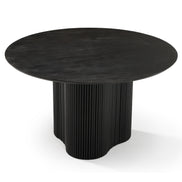 Myra - Modern Black Wood Round Dining Table - image 2
