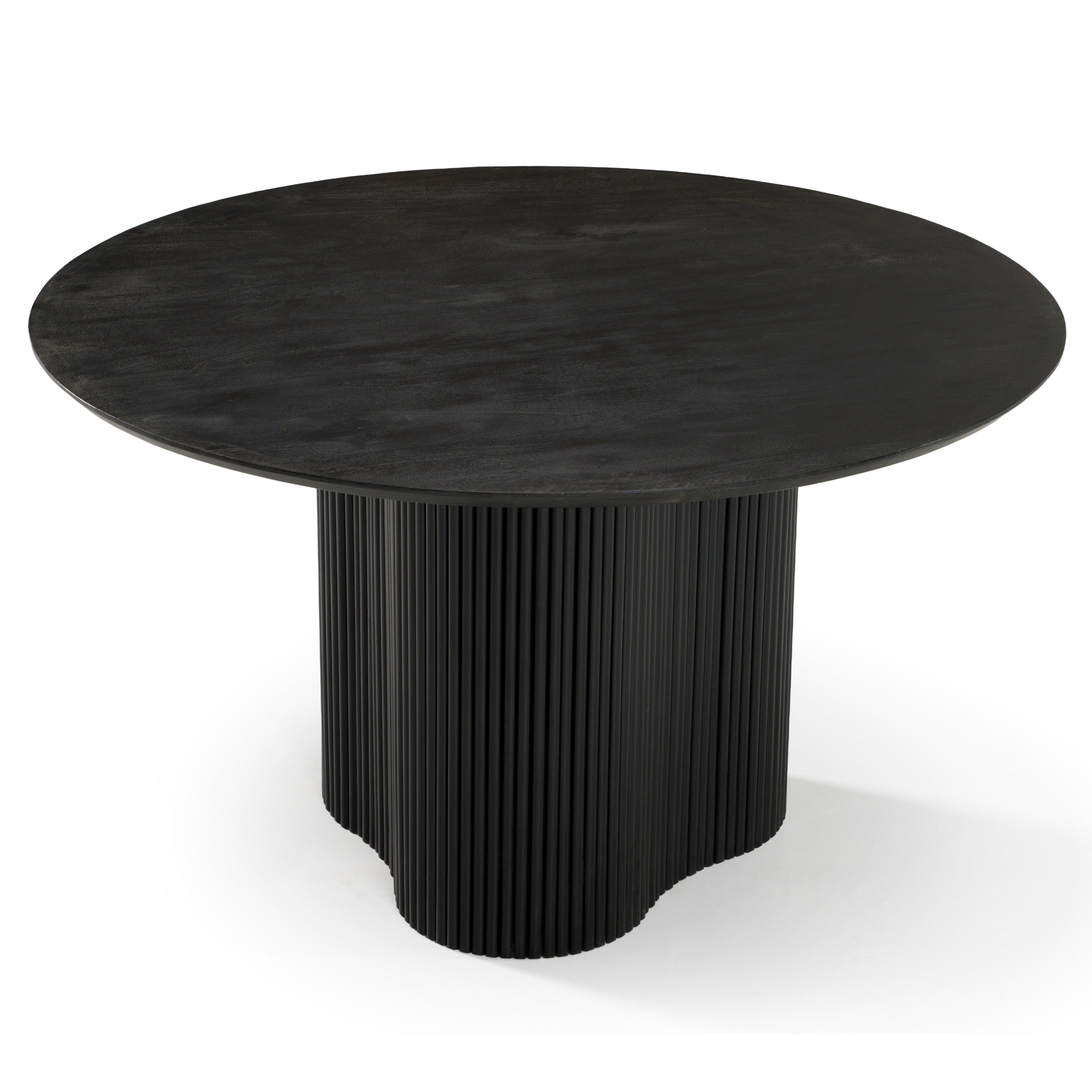Myra - Modern Black Wood Round Dining Table - image 2