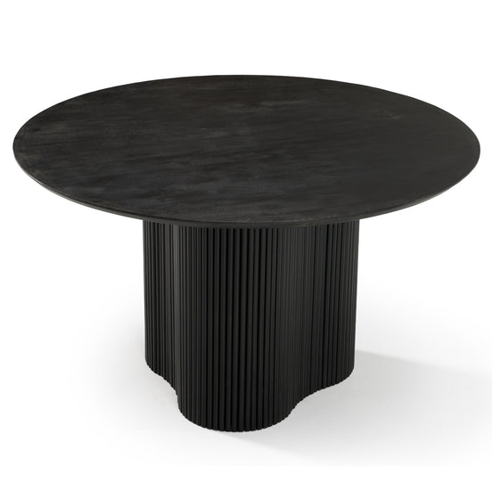 Myra - Modern Black Wood Round Dining Table - image 2