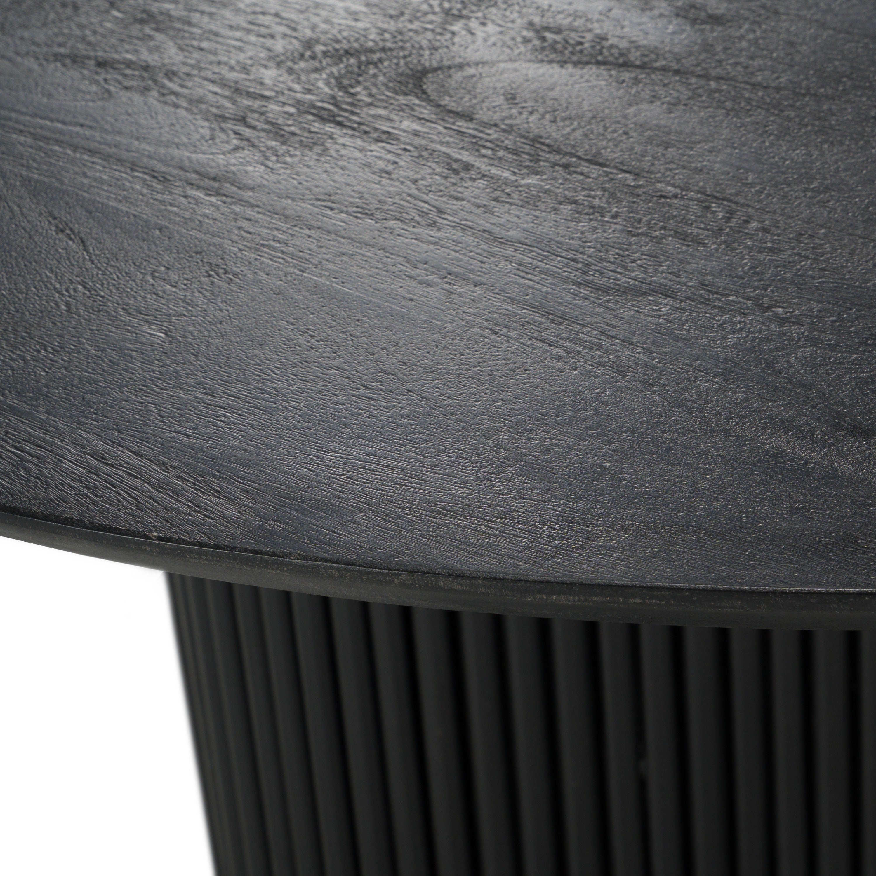 Myra - Modern Black Wood Round Dining Table - image 3