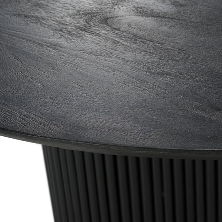Myra - Modern Black Wood Round Dining Table - image 3