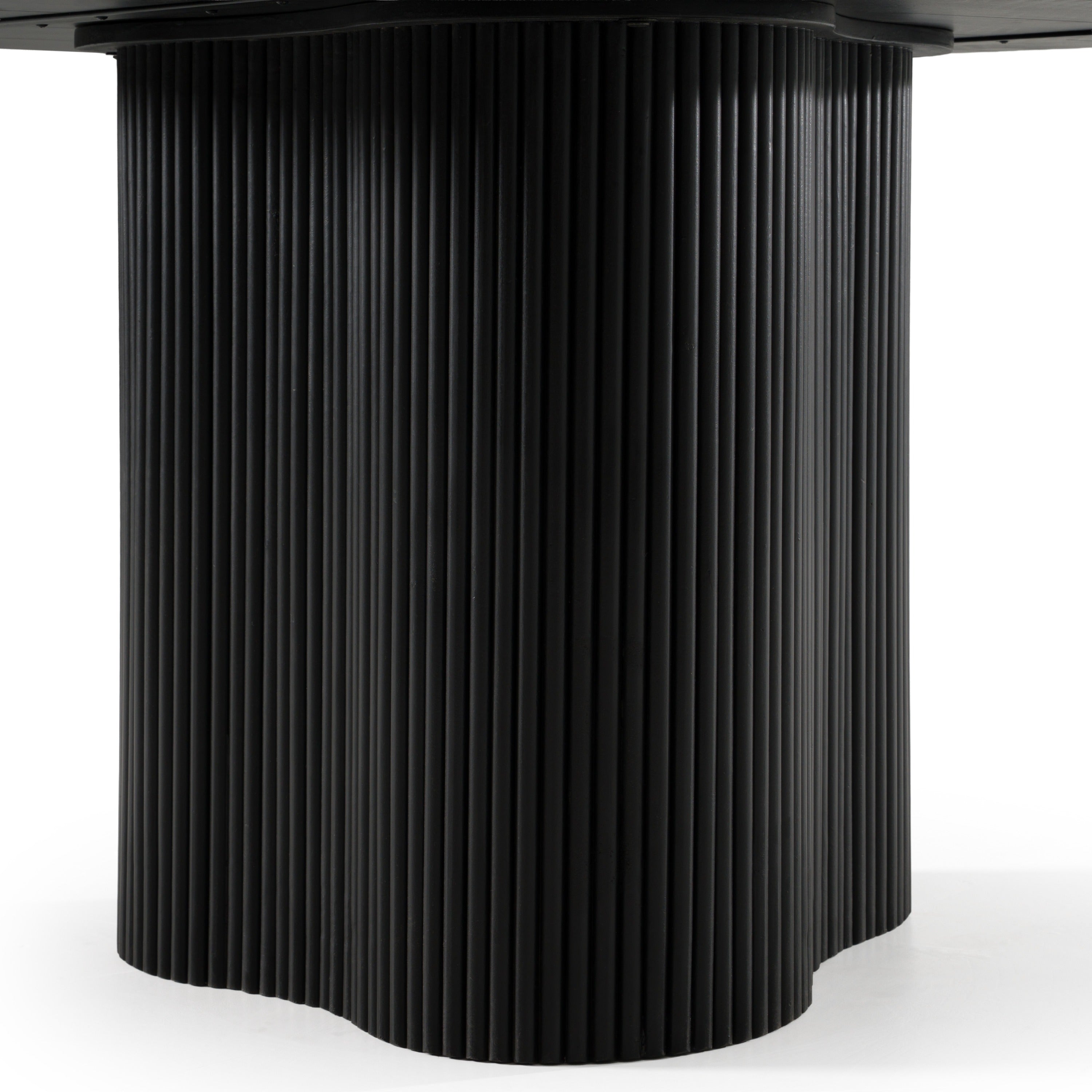 Myra - Modern Black Wood Round Dining Table - image 4