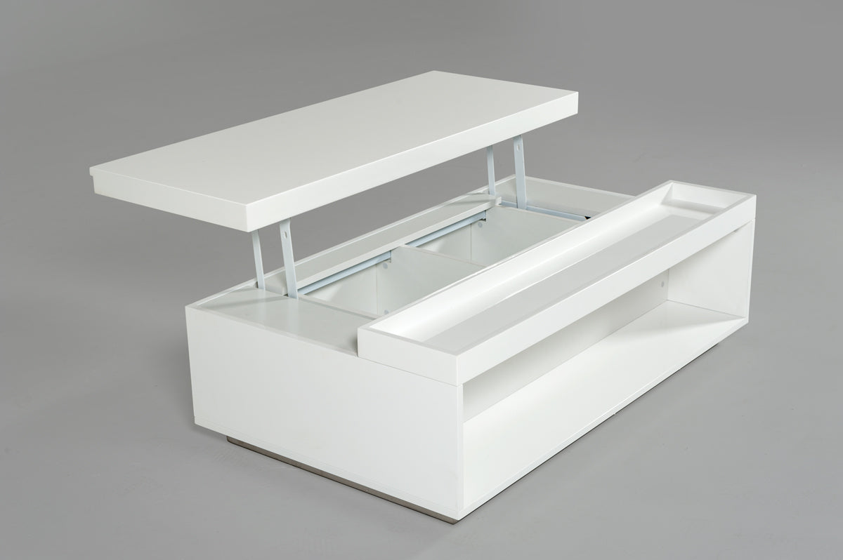 Nancy Modern White Coffee Table - image 2