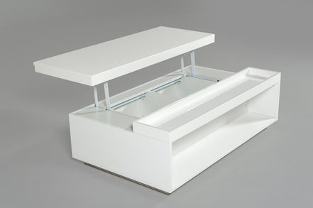 Nancy Modern White Coffee Table - image 2