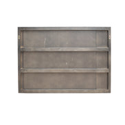 Novak Modern Dark Oak & Antique Brass Mirror - image 3