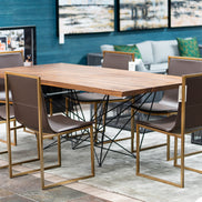 Naomi Modern Walnut Dining Table - image 5