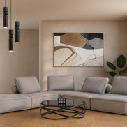 Nolden - Modern Modular Grey Fabric Armless Seat - image 3