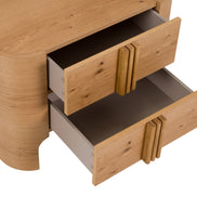 Newhart - Modern Natural Oak Nightstand - image 5