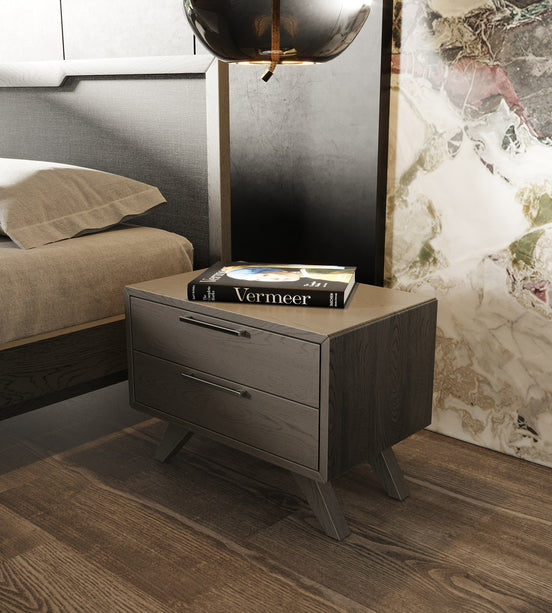 Soria Modern Grey Wash Nightstand - image 2