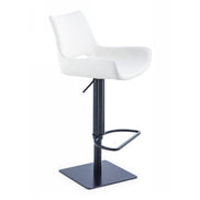 Niles - Modern White Adjustable Bar Stool - image 4