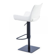 Niles - Modern White Adjustable Bar Stool - image 5