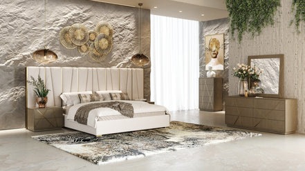 Nixa - Modern Birch + Brushed Bronze Mirror - image 2