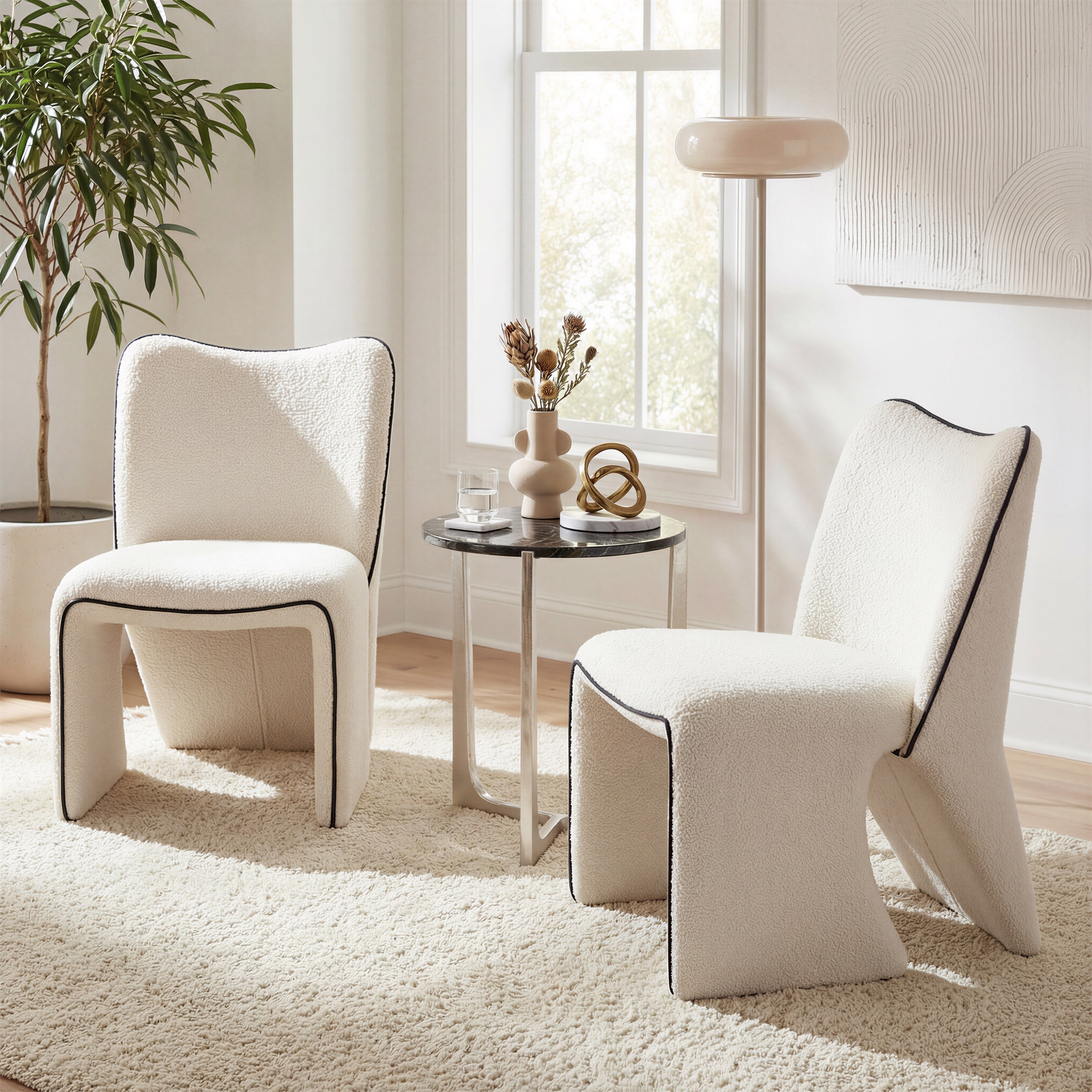 Olea Side Table Silver