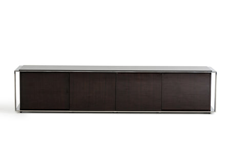 Noble Modern Ebony Lacquer TV Entertainment Center - image 4