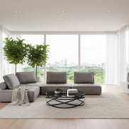 Nolden - Modern Grey Fabric Modular 4-Piece Sectional Sofa - image 2