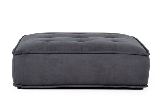Nolden - Waterproof Dark Grey Fabric Ottoman