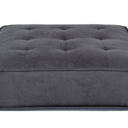 Nolden - Waterproof Dark Grey Fabric Ottoman - image 2
