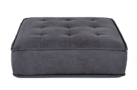 Nolden - Waterproof Dark Grey Fabric Ottoman - image 2