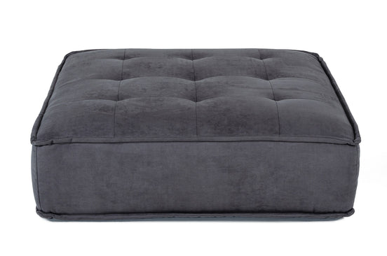 Nolden - Waterproof Dark Grey Fabric Ottoman - image 2