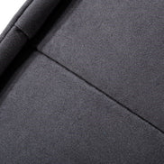 Nolden - Waterproof Dark Grey Fabric Ottoman - image 3