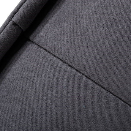 Nolden - Waterproof Dark Grey Fabric Ottoman - image 3