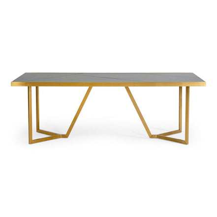 Nolte - Glam Black Zebrawood and Gold Dining Table - image 4