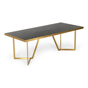 Nolte - Glam Black Zebrawood and Gold Dining Table - image 5