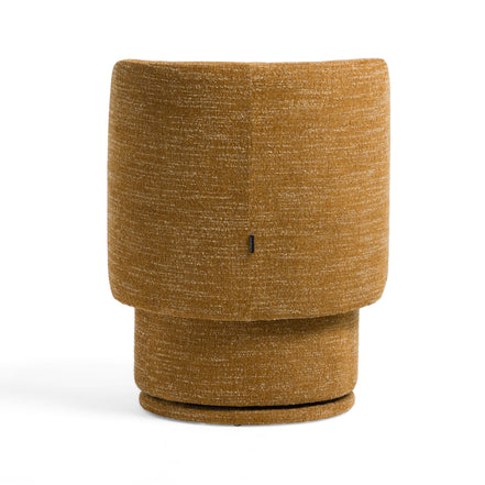 Norris - Modern Mustard Fabric Swivel Dining Chair - image 4